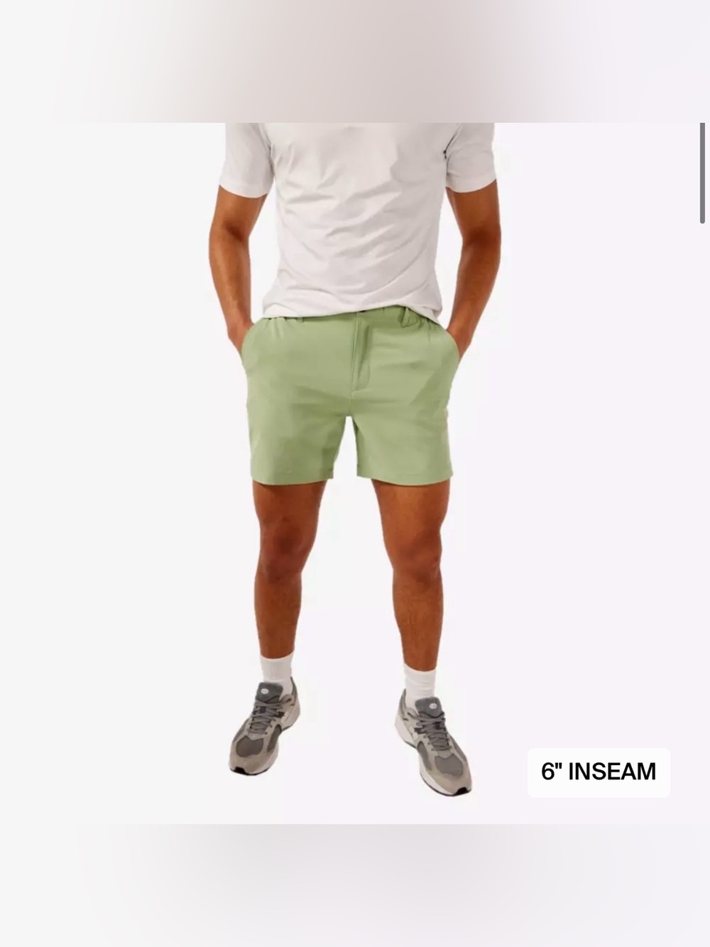 Chubbies The Basils 6” Everywear Performance Golf Shorts XXL Sage Green NWT